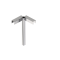 Enkel hj�rnep�l til tr�hegn | med tilh�rende hj�rnetop | Hj�rnetop til mobilt tr�hegn, galvaniseret, 1000 mm